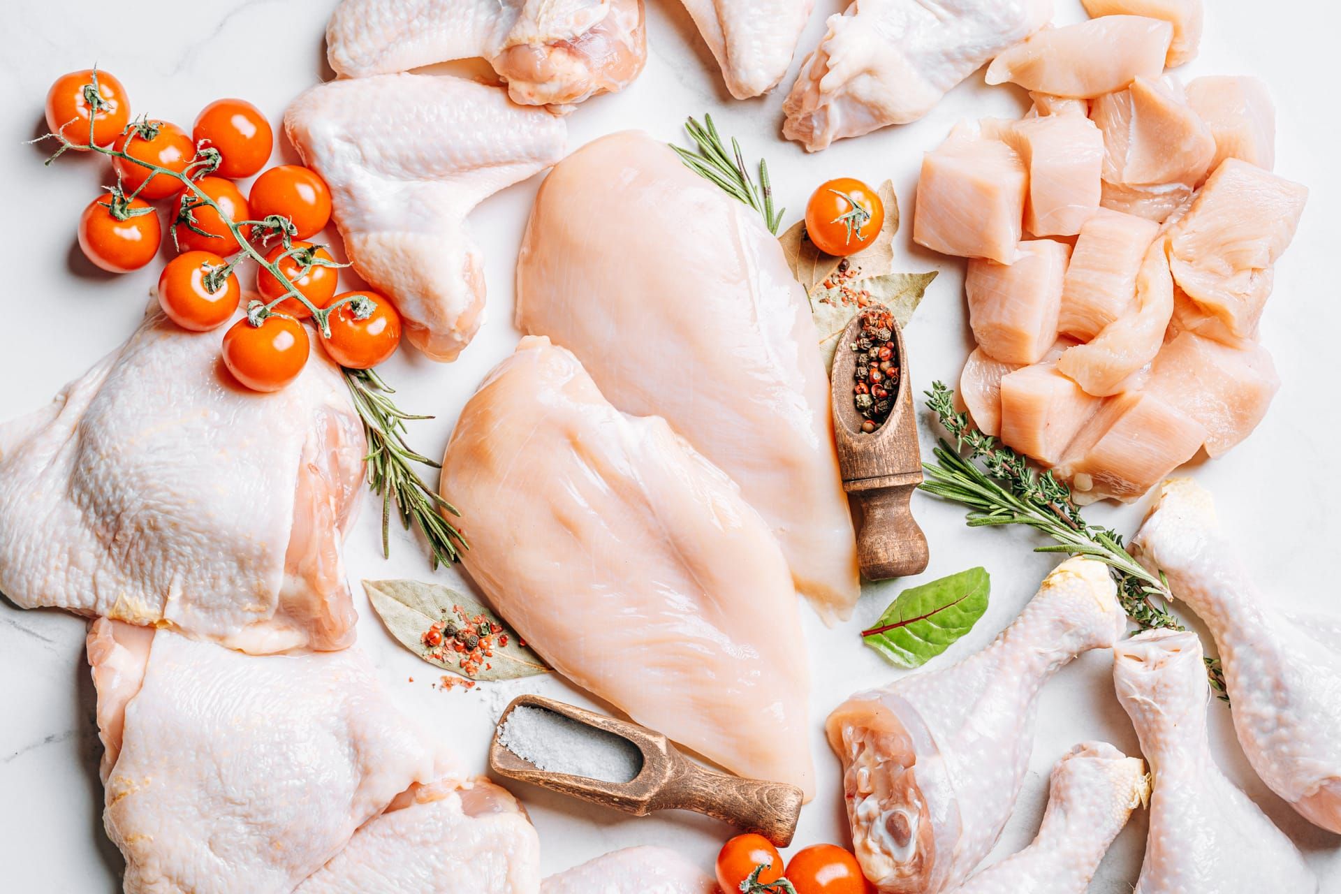 Prepared chicken products